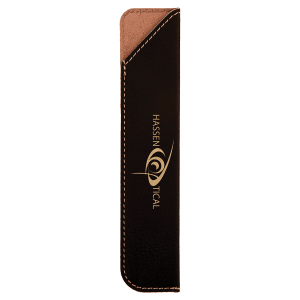 6 1/4″ Black/Gold Laserable Leatherette Pen Sleeve