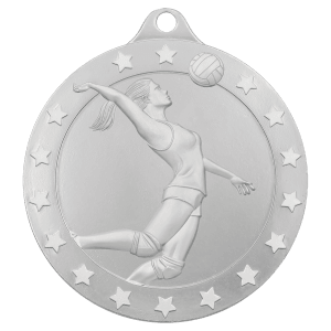 Silver 2″ Radiance Female Volleyball Medal
