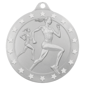 Silver 2″ Radiance Female Cross Country Medal