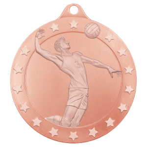 Bronze 2″ Radiance Male Volleyball Medal