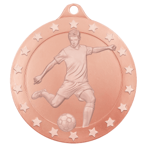 Bronze 2″ Radiance Male Soccer Medal