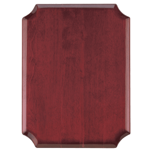 9″ x 12″ Airflyte High Gloss Rosewood Plaque with Notched Corners