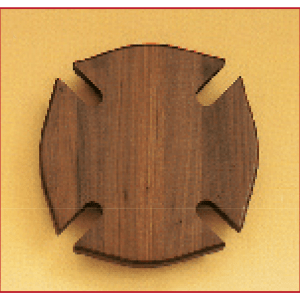 10″ x 10″ Airflyte American Walnut Maltese Cross Plaque