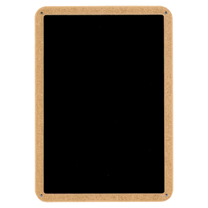 8 1/2″ x 10″ Brass Plated Steel Black Textured Plate with Gold Border