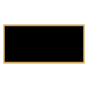1 1/4″ x 2 1/2″ Black Laserable Brass Plaque Plate with Gold Border