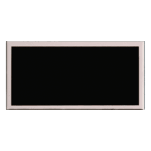 1 1/2″ x 3″ Laserable Aluminum Black Plate with Silver Border