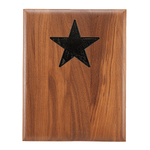 9″ x 12″ American Walnut Plaque With Star Recess