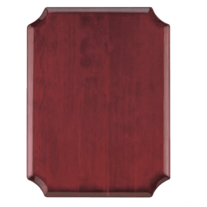 11″ x 15″ Rosewood Piano Plaque with Notched Corners