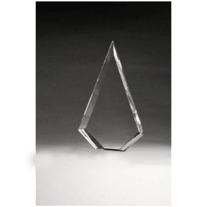 7 3/4″ Arrow Series Clear Acrylic with Blue Highlights-Upright Only
