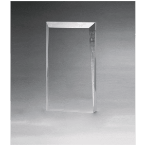 5″ x 7 3/4″ Apex Series Clear Acrylic Award with Red Highlights-Upright Only