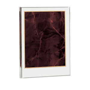 7″ x  9 5/8″ Ruby Marble Acrylic Award Upright Only