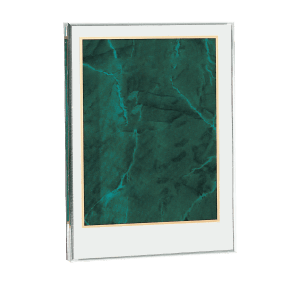 7″ x  9 5/8″ Emerald Marble Acrylic Award Upright Only
