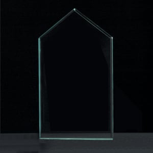 9 1/2″ x 11 1/2″ Peak Jade Acrylic Award-Upright Only