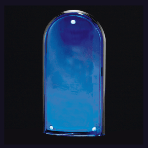 8″ Arch Series Acrylic, Blue Mirror Upright-Upright Only
