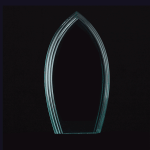 8 3/4″ Flame Series Jade Acrylic Award-Upright Only