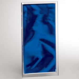 5″ x 7 1/2″ Dark Blue Draped Satin Patterned Acrylic-Upright Only
