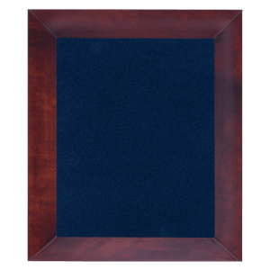 12″ x 15″ Matte Cherry Frame with Blue Velour Backing (Assembled)