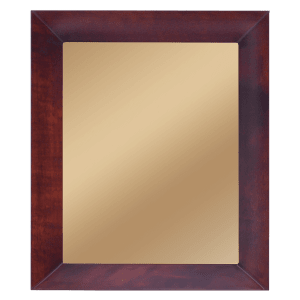 12″ x 15″ Matte Cherry Frame with Brushed Gold Metal Backing (Assembled)