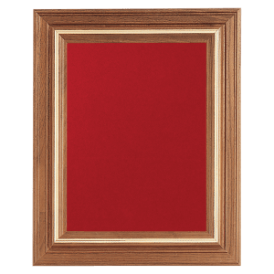 15″ x 18″ American Walnut Airflyte Frame with Red Velour Backing (Assembled)