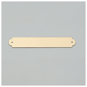 3/8″ x 2 1/2″ Brushed Gold Brass Plate with Two Holes