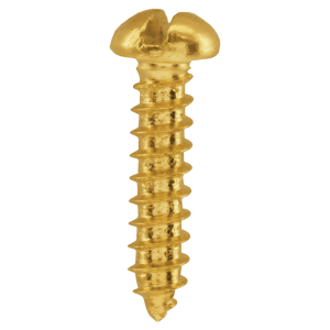 3/8″ Gold Slotted Screw