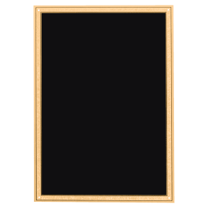 5 1/4″ x 7 1/4″ LaserFX Plate with Gold Florentine Border and Black Textured Center and Four Holes