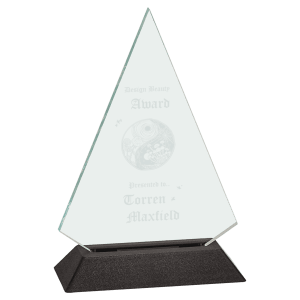 5″ x 7″ Jade Triangle Pop-In Acrylic (Base not included)