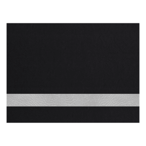 12″ x 24″ Black/Silver Premier Laserable Leatherette Sheet Stock with Kota Pro Adhesive