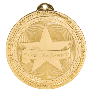 2″ Bright Star Performer Laserable BriteLazer Medal