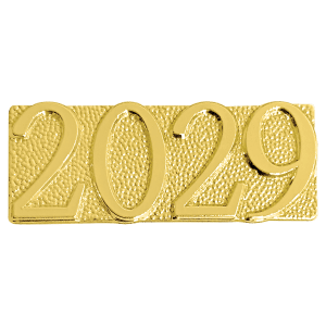 Gold 2029 Metal Chenille Letter Insignia