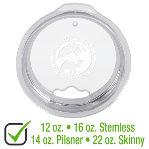 Replacement Lid for Polar Camel 12 & 16 oz. Stemless, 14 oz. Pilsner, or 22 oz. Skinny