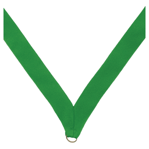7/8″ Green Neck Ribbon without Snap Clip