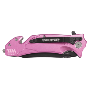Bison River 4 1/2″ Pink Rescue Knife