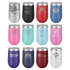 Polar Camel 16 oz. Vacuum Insulated Stemless Tumbler w/Lid Sample Set