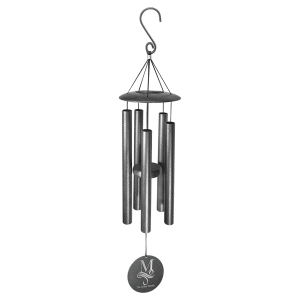 30″ Black Powder Coated Aluminum Wind Chime