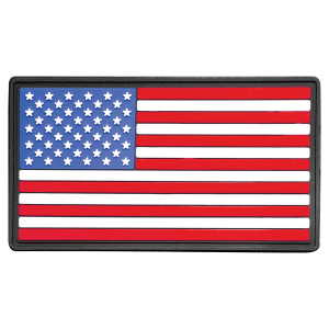 1 3/4″ x 3 1/4″ Red White and Blue American Flag PVC Patch with Kota Pro Adhesive