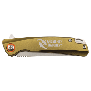 Bison River 4″ Flat Dark Earth Everyday Carry Knife with Ball Bearing Open Mechanism