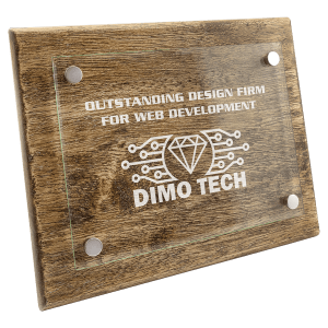 8″ x 10″ Barnwood Floating Glass Plaque