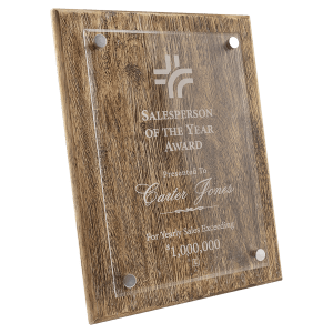 9″ x 12″ Barnwood Floating Acrylic Plaque