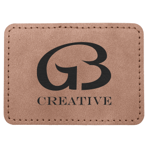 3 1/2″ x 2 1/2″ Blush Premier Laserable Leatherette Rectangle Patch with Kota Pro Adhesive – Creekside Collection