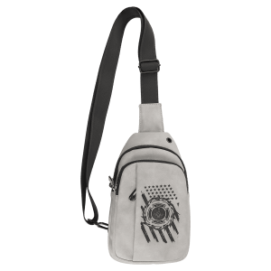Explorer Bag – Laserable Leatherette, Creekside Collection, Light Gray