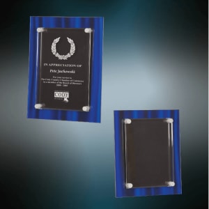 Blue Velvet Floating Acrylic Plaque Sample Set