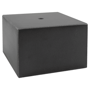 4″ x 4″ x 2 3/4″ Black Marble Cup Base