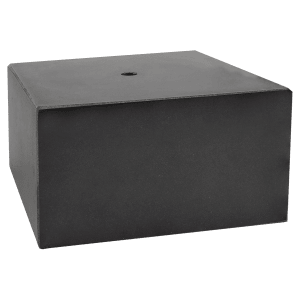 6″ x 6″ x 2 3/4″ Black Marble Cup Base
