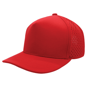 Red/Red BrimCo 5-Panel Performance Hat