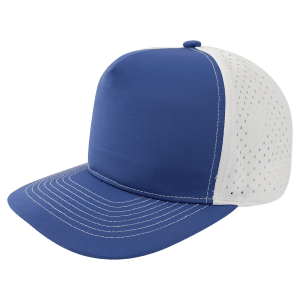 Royal Blue/White BrimCo 5-Panel Performance Hat