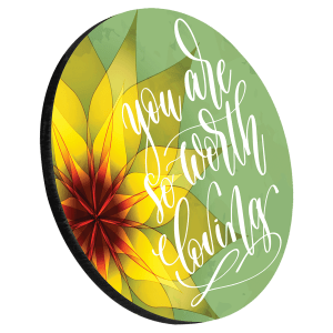 3.75″ Premium Round Coaster with Cork Backing