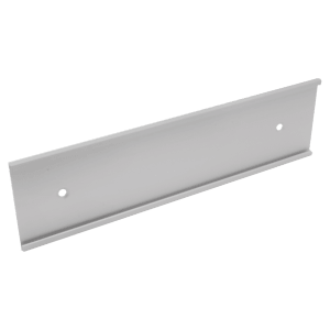 4″ x 4″, Satin Silver, Kota Pro Aluminum Wall Bracket with Mounting Holes, Fits 1/8″ Thick Plastic Insert