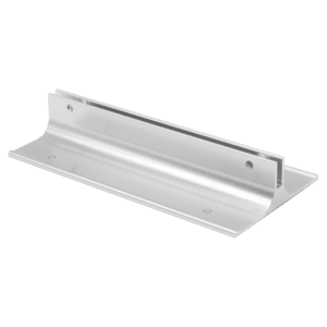 6″, Satin Silver, Kota Pro Aluminum Corridor Bracket, Fits 1/8″ Thick Plastic Insert