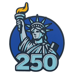 3 3/20″ x 2 1/2″ Extra Large Statue of Liberty PVC Patch with Kota Pro Adhesive